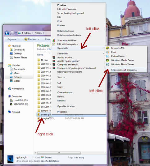 Windows 7 File Associations Change