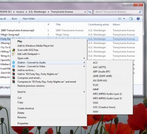 Audio files converter for Windows 7 - Oxelon