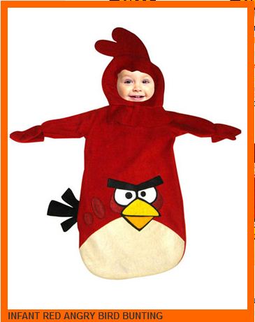 Red Angry Bird infant costume