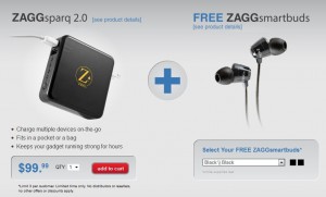 Buy ZAGGsparq and get a free pair of ZAGGsmartbuds